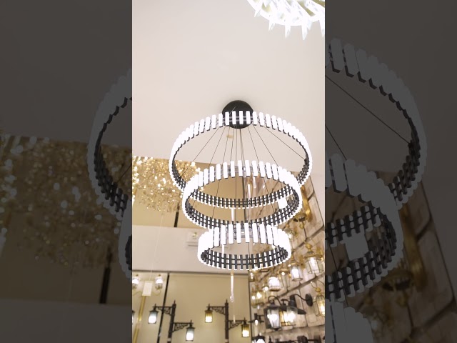 ثريا سقف مودرن 3 دوائر خطوط ليد