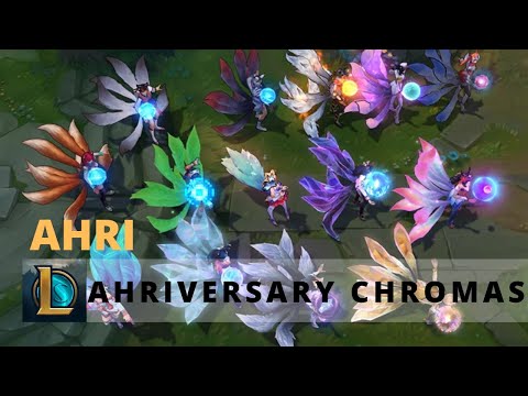 Ahriversary new Ahri Chromas - League of legends