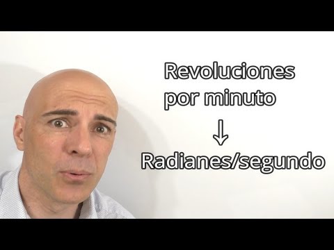 PASAR REVOLUCIONES POR MINUTO A RADIANES POR SEGUNDO. Factores de conversión