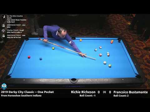 Francisco Bustamante vs Richie Richeson - One Pocket - 2019 Derby City Classic