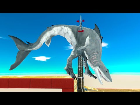 whO can AvoiD GiaNT SpikES and Beat ReD - Animal Revolt Battle Simulator