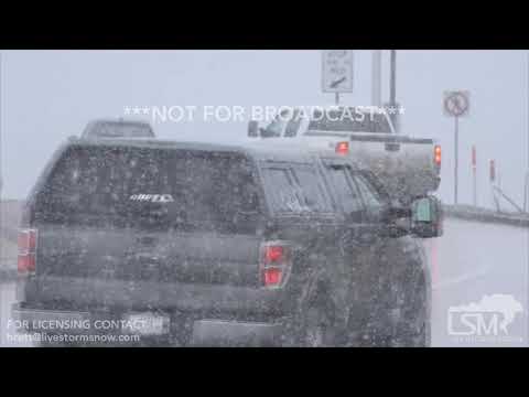 04/10/2019 Castle Rock, Colorado Blizzard Begins/Heavy Snow/Slow Traffic
