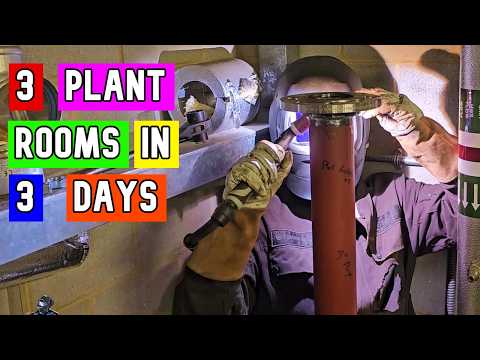 Site Visit, Welding 3 Plant Rooms in 3 Days