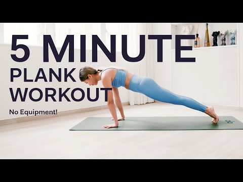 5 MIN PLANK WORKOUT — No Equipment | Alexa Bui