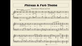 Phineas & Ferb Theme Sheet Music (With Free Sh