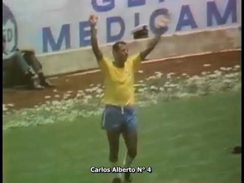 Gol do Carlos Alberto na Copa de 70 - Legendado em Português. Narração em Inglês.