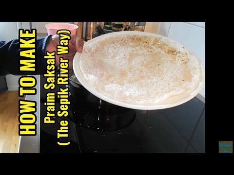 Tapioca starch flatbread (Praim saksak)- step by step instructions on how to make.