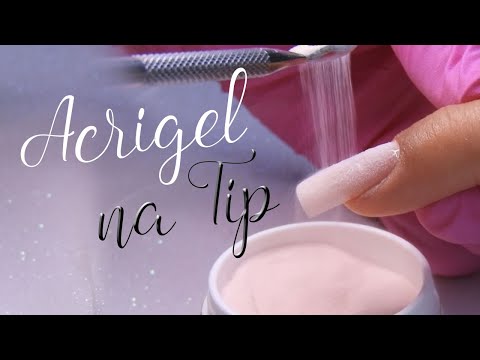 Acrylic Gel Nails with Tip (Step by Step)