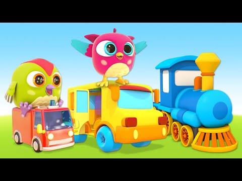 Baby Cartoons with Hop Hop the Owl – Full Episodes & Street Vehicles Fun!