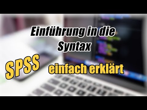 Einführung in die SPSS Syntax (einfach erklärt)