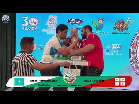 Medet Kuttymuratov vs Zviad Lomsadze | Over 110 kg | XLVI WORLD ARMWRESTLING CHAMPIONSHIP | 2025