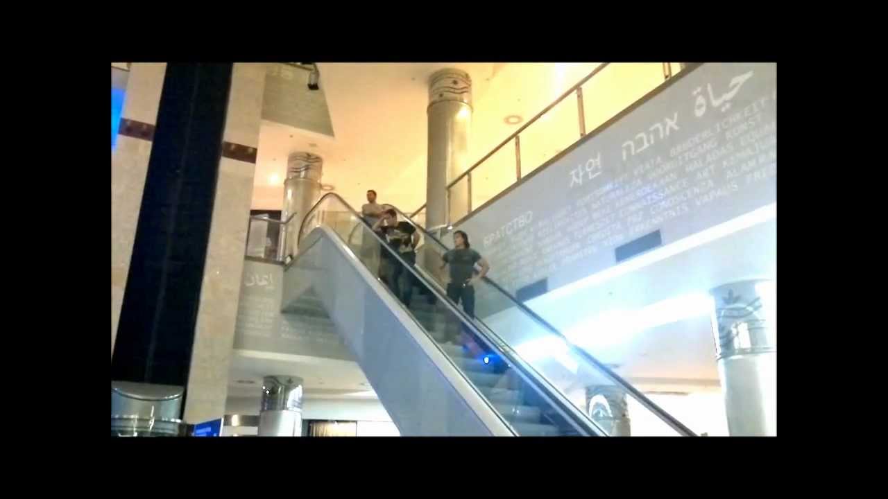 Acidente na escada rolante