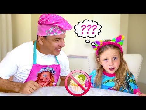 Nastya und Papa komponieren ihre eigenen lustigen fiktiven Geschichten