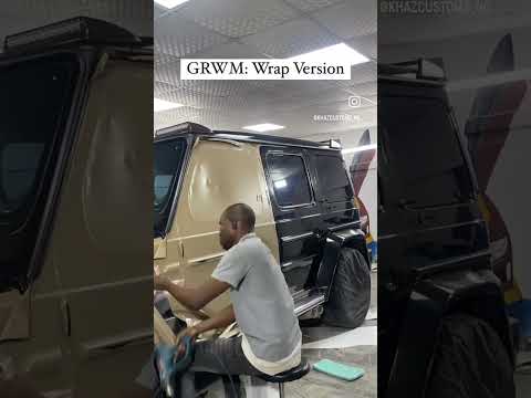 GRWM: Wrap Version ft A Pro #shorts#carwrap#khazcustoms#mercedesbenz#amgG63#gwagon#automobile