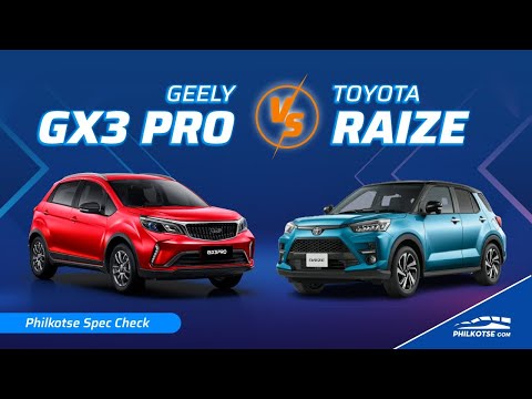 Geely GX3 Pro vs Toyota Raize | Philkotse Spec Check