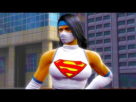 Mortal Kombat 9 - Supergirl Jade Costume Skin PC Mod Performs Intro On All Stages 4K Mods