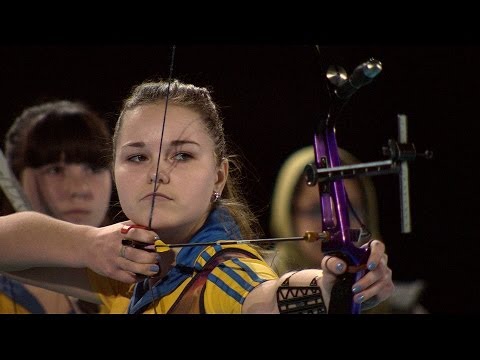 Italy v Ukraine – recurve junior women's team gold | Nimes 2014 World Indoor Championships