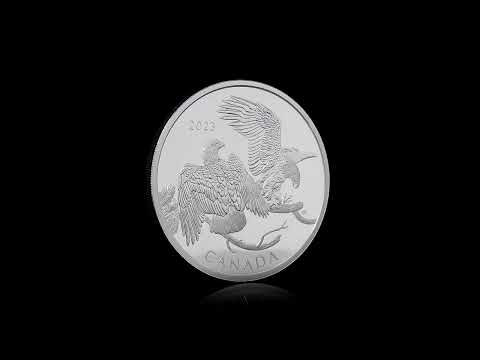 2 oz. Pure Silver Coin – The Striking Bald Eagle – Mintage: 4,500 (2023)