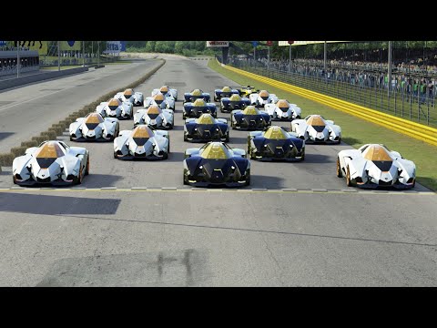 F1 Jordan 197 1997 Giancarlo Fisichella vs Lamborghini Egoista at Monza Full Course