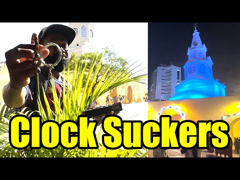 Tourist Scams by the Cartagena CLOCK - SUCKERS Caught on Camera in Colombia