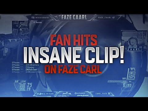 FAN HITS INSANE SNIPER CLIP ON FAZE CARL!