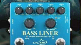 Video thumbnail for HAO Effects Pedals Bass Liner - Bass Preamp Pedal (Demo) by Godlyke Inc.