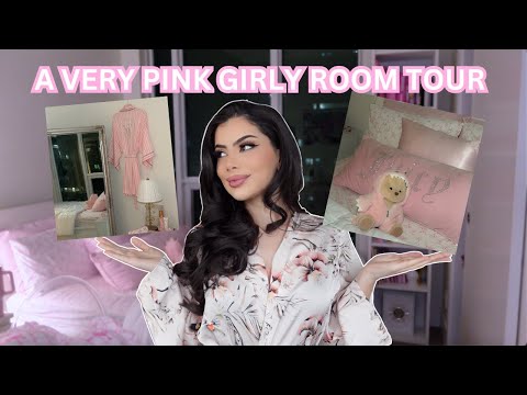 A VERY COZY PINK ROOM TOUR + Princess dresses from @FashionNova 🎀