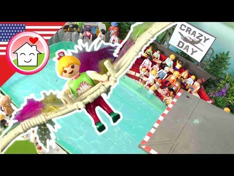 Playmobil english Crazy Flugtag - The Hauser Family - toys for kids