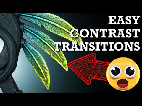 EASY Contrast Colour Transitions! (TINY details welcome) How to Paint Warhammer #Drybrush #slapchop