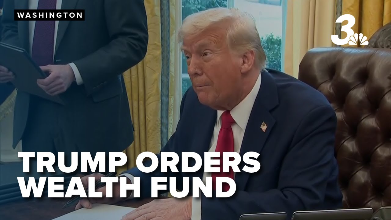Trump signs executive order to create 'sovereign wealth fund'
