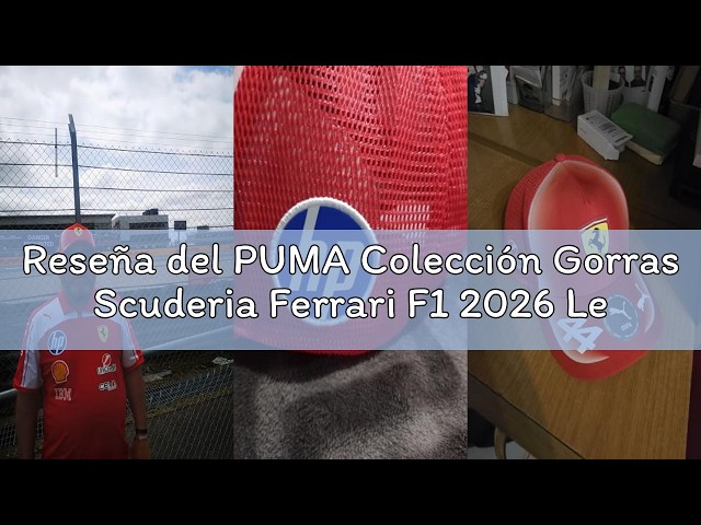 Vídeo relacionado con PUMA Scuderia Ferrari F1 2026 Gorra de Lewis Hamilton - Rojo - Talla única