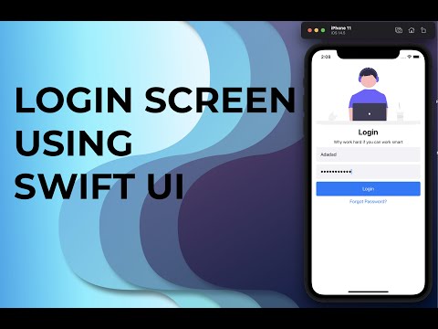 SwiftuUI login screen tutorial ( Xcode, SwiftUI )