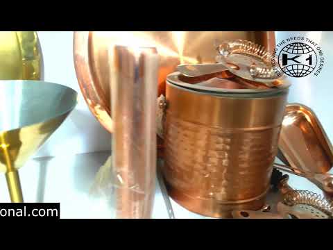 Stainless Steel Copper Barset  Perfect Home Professional Cocktail Shaker Set