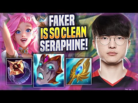 FAKER IS SO CLEAN WITH SERAPHINE! - T1 Faker Plays Seraphine MID vs Azir! | Season 2022
