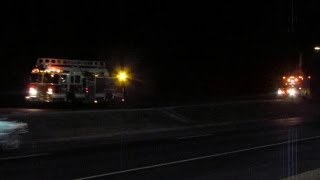 preview picture of video 'Roanoke City Engine 14 and Vinton Ambulance 21 Responding'