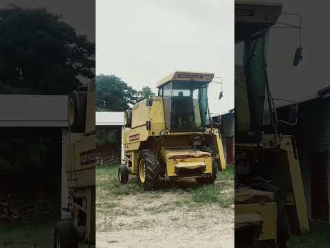 Old harvester New Holland is a beast