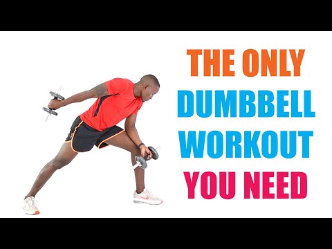 30 Minute Dumbbell Strength Training for Fat Loss Full Body Workout  250 Calories 