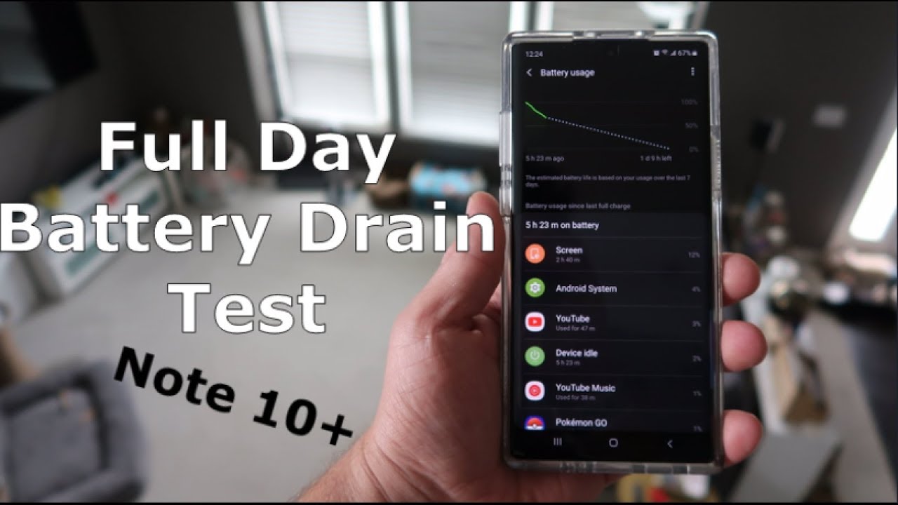 Galaxy Note 10+ ALL DAY Battery Drain Test