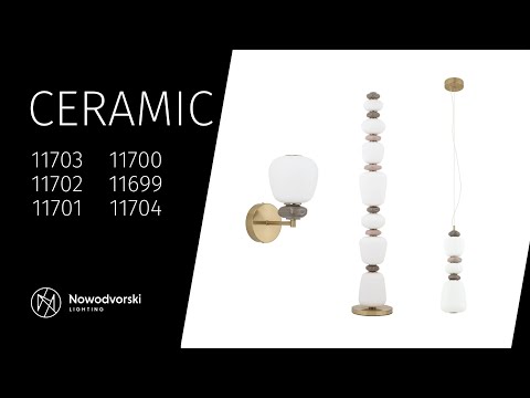 Підвісний світильник, люстра Nowodvorski 11700 Ceramic Horizontal LED 1x22W 3000K 1750Lm IP20 білий