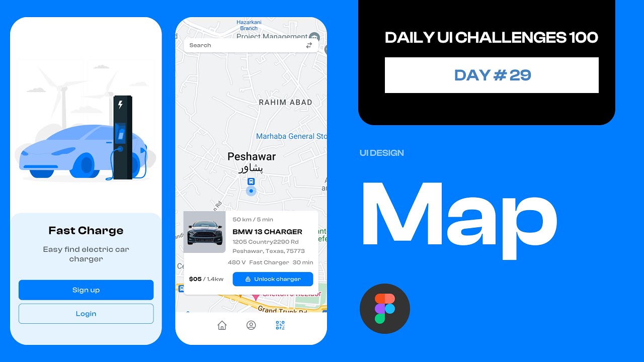 Daily UI Challenge | Day 029 | Map | figma