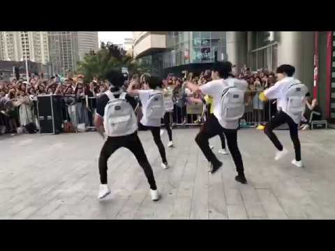BOY STORY BUSKING in TianJin - Too Busy (Fancam 3)