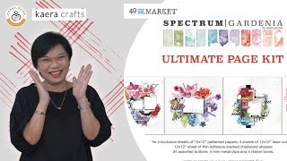 Craft Everyday In April (CEDA) Day 17:  Scrapbooking 49th & Market Spectrum Gardenia KIt In Focus