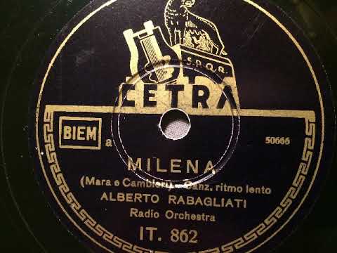 Alberto Rabagliati, Radio Orchestra, Milena, Ritmo lento, Italien, 1941