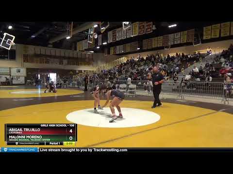106 Lbs Round 3 - Abigail Trujillo, California Vs Malonni Moreno, NexGen Regional Training Center
