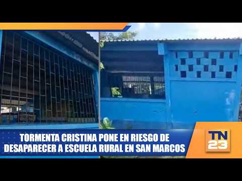 Tormenta Cristina pone en riesgo de desaparecer a escuela rural en San Marcos