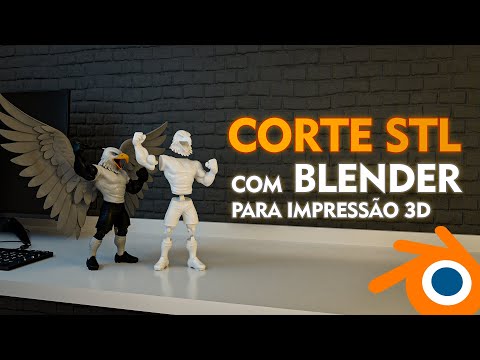 HOW TO CUT STL IN BLENDER FOR 3D PRINTING - #3dprinting #actionfigures #3dprinting #diy #blender