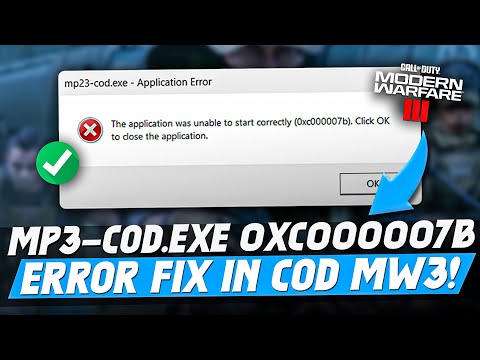 How To Fix mp23-cod.exe (0xc000007b) Error in Call of Duty Modern Warfare 3 2025 ✅