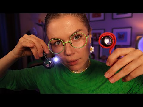ASMR Super Close Eye Check 👁️ Eye Mapping, Coloring & Vision Assessment