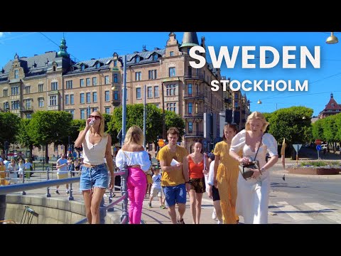 4K Sweden Summer Walk 🇸🇪  Most Upscale Areas of Stockholm | Östermalm, Stureplan & Strandvägen