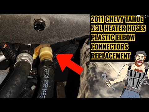 2011 - 2014 CHEVY TAHOE / YUKON 5.3L HEATER HOSES PLASTIC ELBOW ROUTING REPLACEMENT 2012 2013 2014